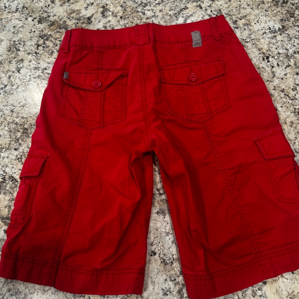 Jag - Red Cargo Shorts - Size 4 - Picture 3 of 3